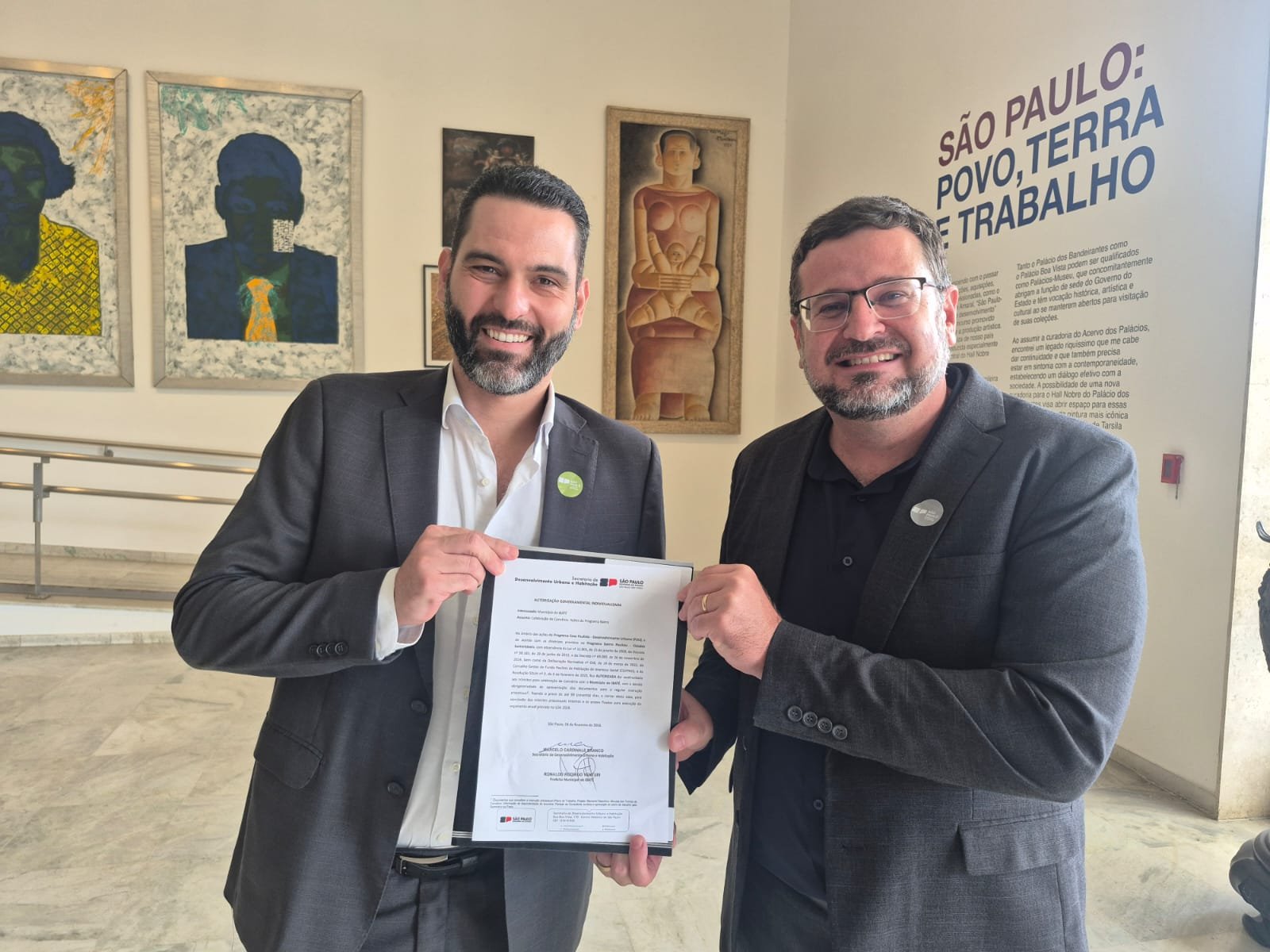 Prefeito Ronaldo Venturi assina autorizo governamental de meio milhão com o governo estadual