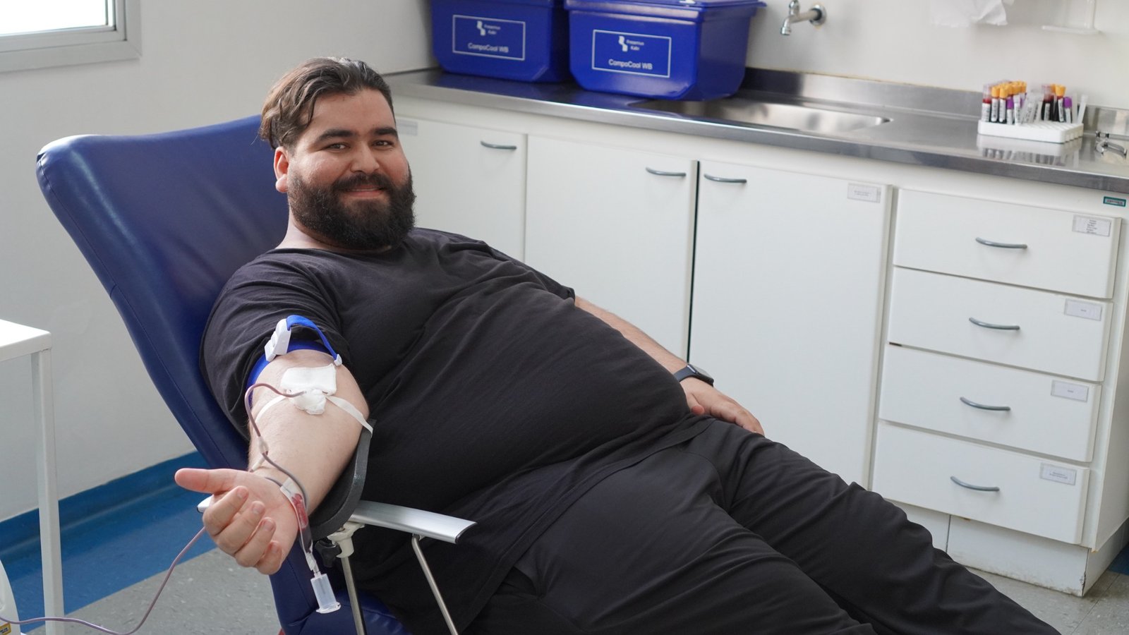 Santa Casa recebe Padre Jonas para abertura de campanha de doação de sangue