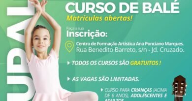 Curso de Balé com matrículas abertas em Ibaté Curso de Balé com matrículas abertas em Ibaté