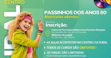 Matrículas abertas para o Curso de Passinhos dos Anos 80,no Centro Cultural Matrículas abertas para o Curso de Passinhos dos Anos 80,no Centro Cultural