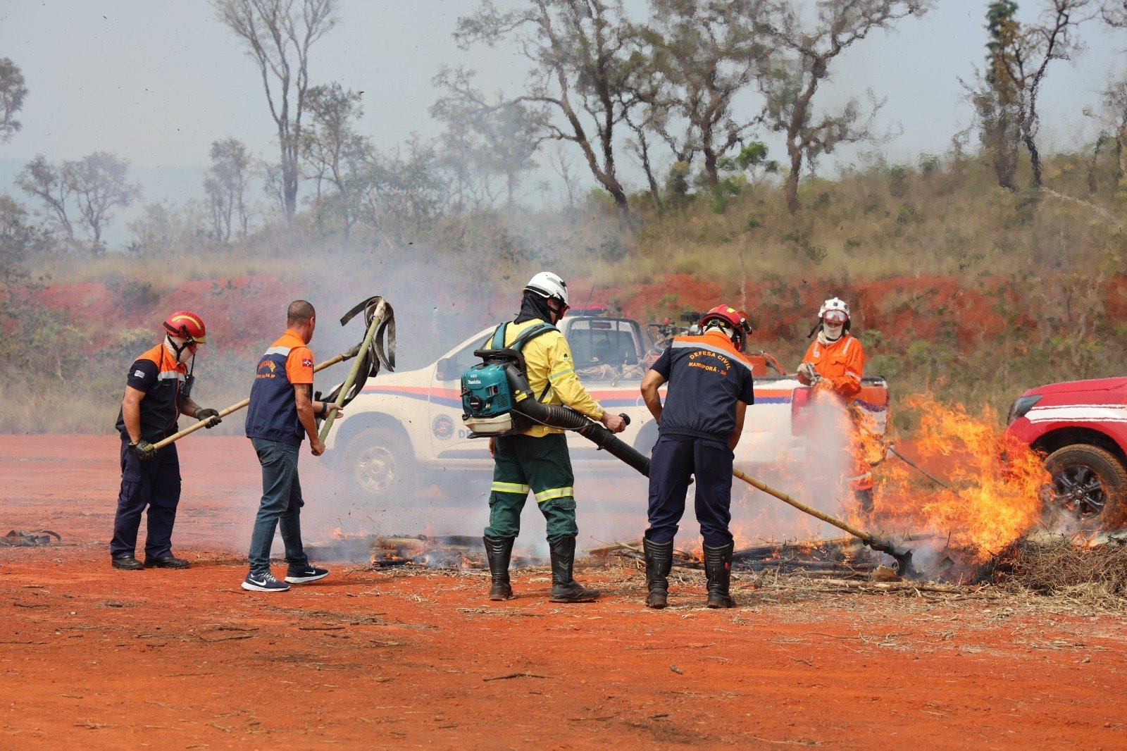Defesa Civil de São Carlos participa de capacitação da operação SP sem fogo em Santa Rita do Passa Quatro
