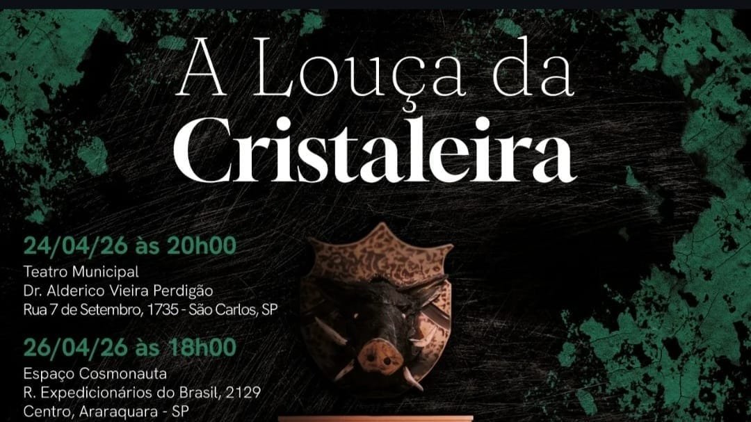Teatro Municipal receberá espetáculo “A louça da Cristaleira”