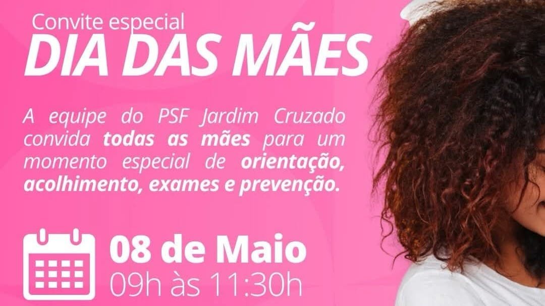 Um convite especial para todas as mães nesta sexta-feira em Ibaté