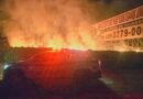 Defesa Civil de Ibaté combate incêndio em área industrial com apoio de equipes da região