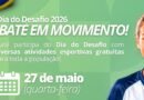 Ibaté participa do Dia do Desafio e convida a população para um dia de atividades físicas e esportivas