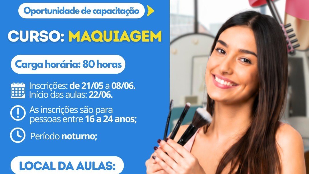 Ibaté abre inscrições para curso gratuito de maquiagem em parceria com a Etec