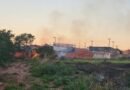 Defesa Civil de Ibaté combate incêndio de grandes proporções em área de vegetação