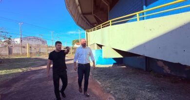 Revitalização do Ginásio Milton Olaio Filho avança com obras de recuperação Revitalização do Ginásio Milton Olaio Filho avança com obras de recuperação