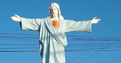 Cristo do Bairro São Benedito passa por revitalização e ganha nova pintura