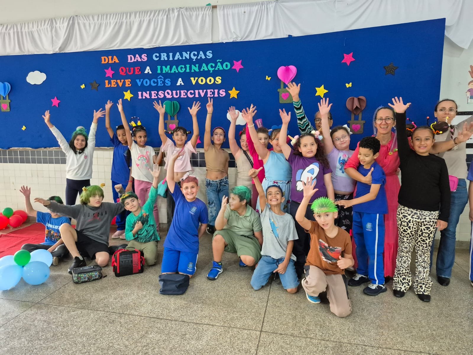 Semana especial em comemoração ao Dia das Crianças começa com o “Cabelo Divertido” nas escolas municipais de Ibaté