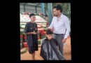 Alunos de barbearia da Fesc leva um atendimento à crianças da Nave Sal da Terra